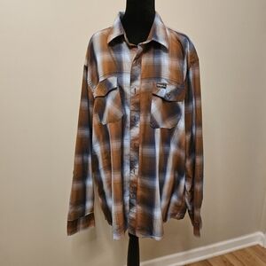 Plaid Button-Up Shirt